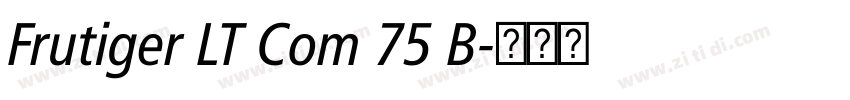 Frutiger LT Com 75 B字体转换